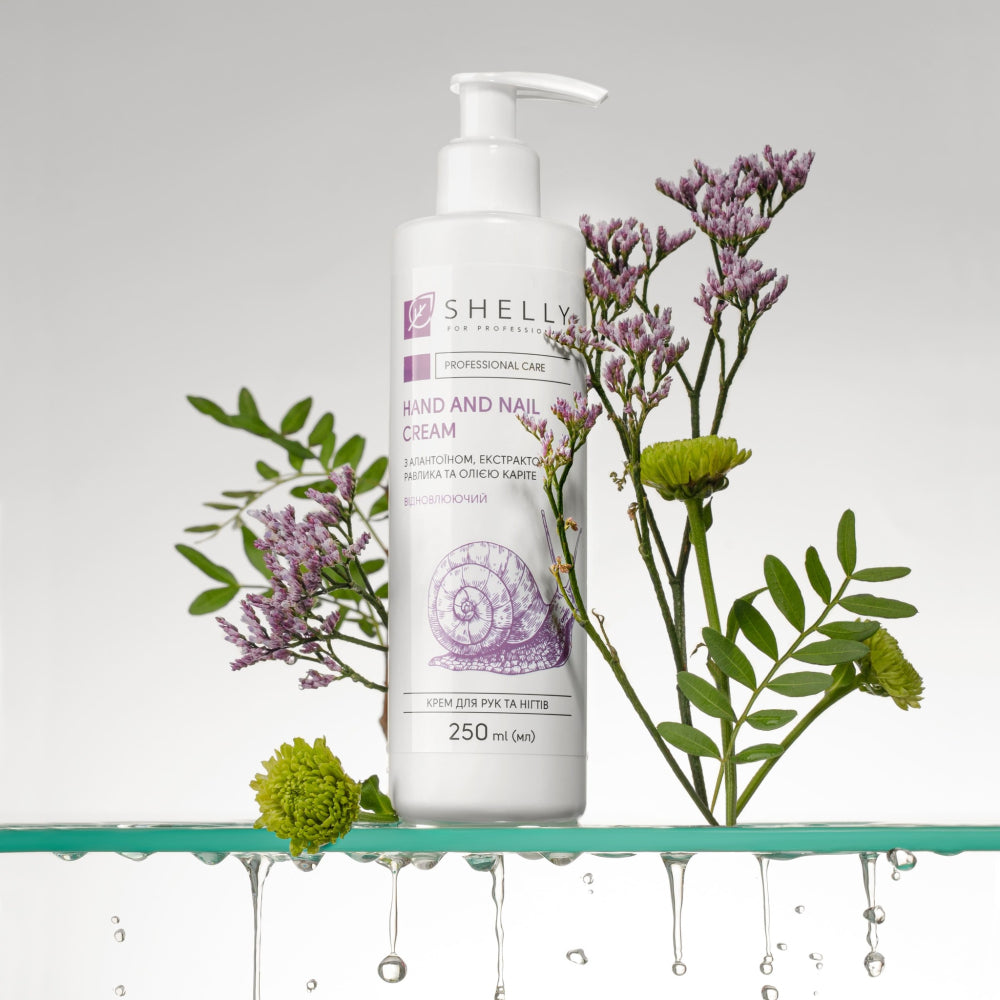 Hand and Nail Cream with Allantoin, Snail Extract and Shea Butter Shelly