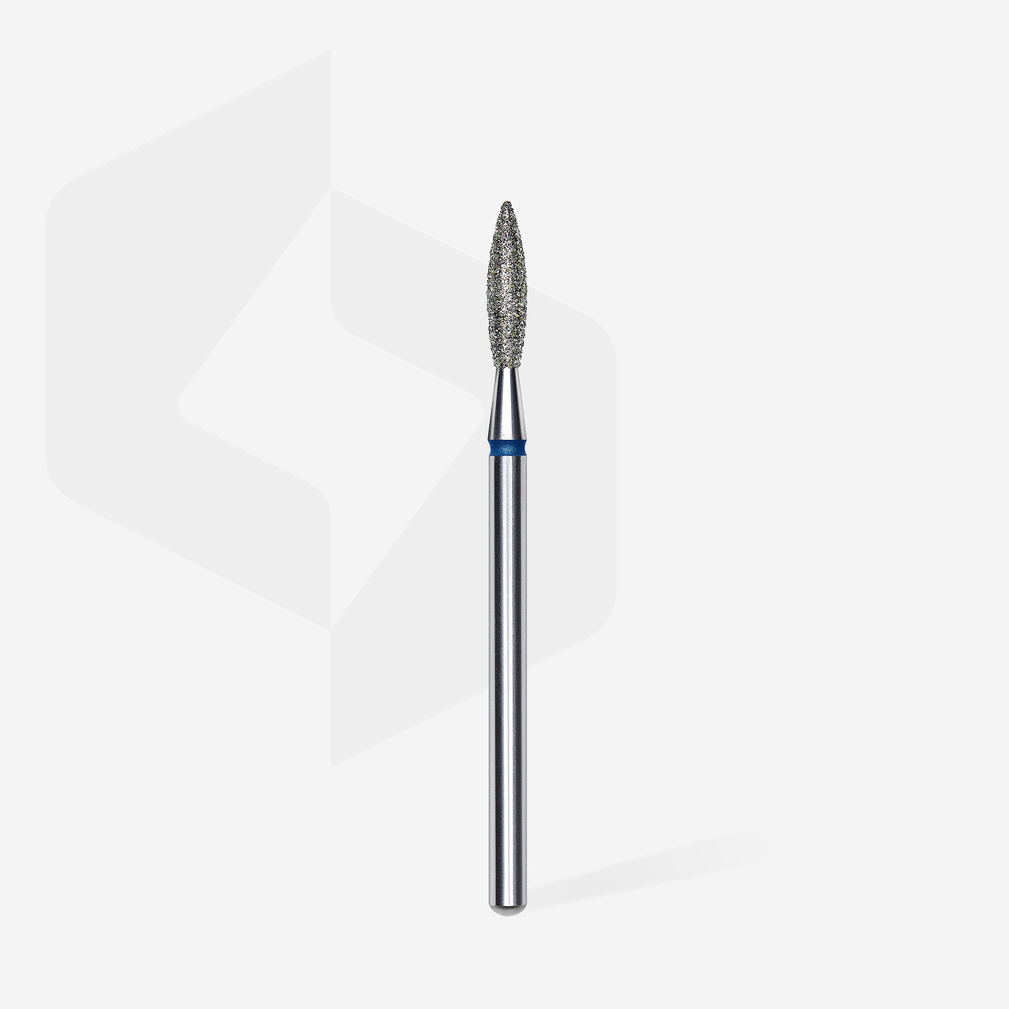 Diamond Burr "Flame" Blue, Diameter 2.3 mm / Working Part 10 mm