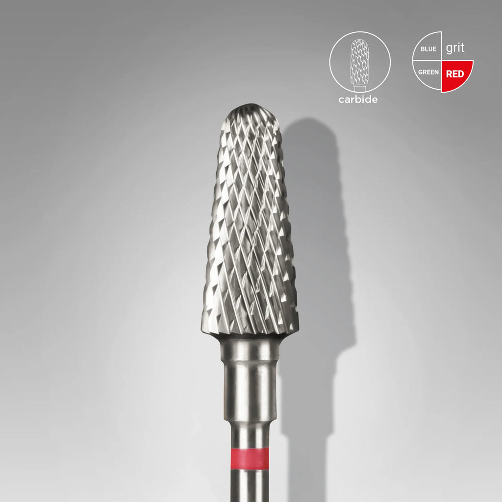 Carbide burr "Frustum" Red - EXPERT, head Ø 6 mm, working part 14 mm