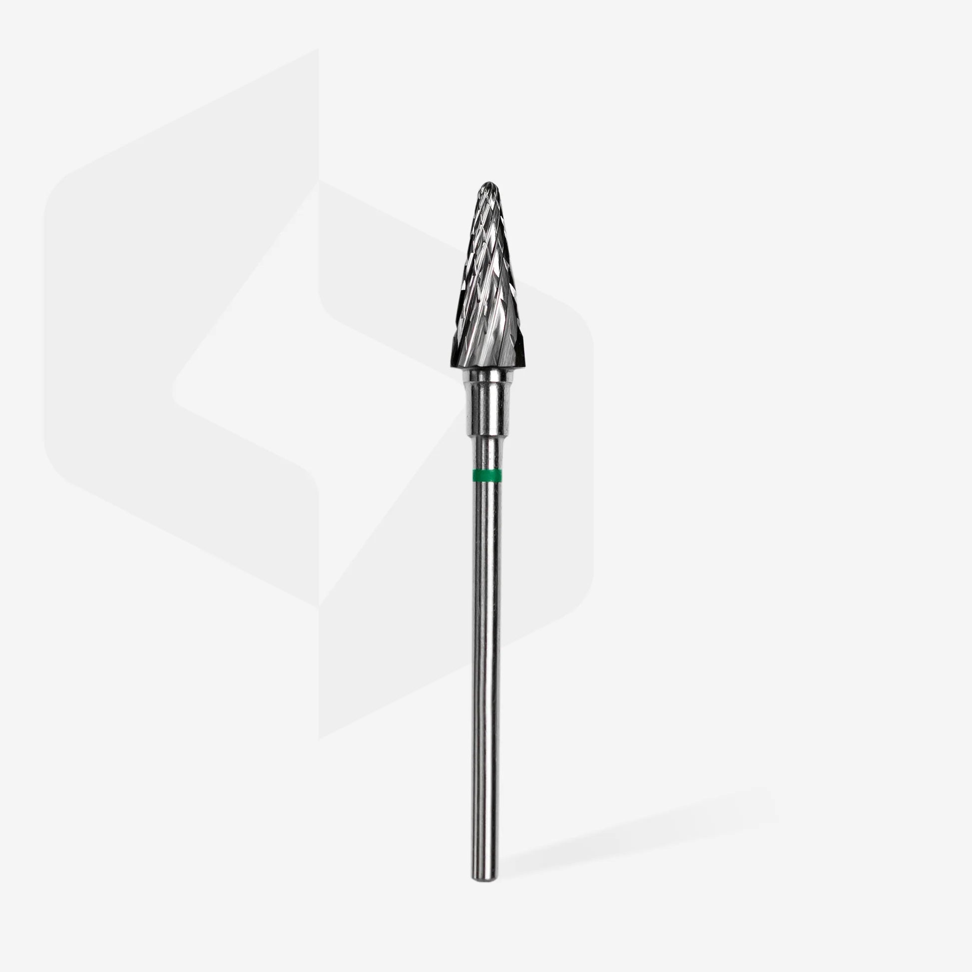 Carbide burr "Cone", green, diameter 6 mm / working length 14 mm
