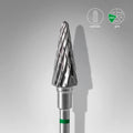 Fraise carbure "Cône", verte, diamètre 6 mm / portée 14 mm
