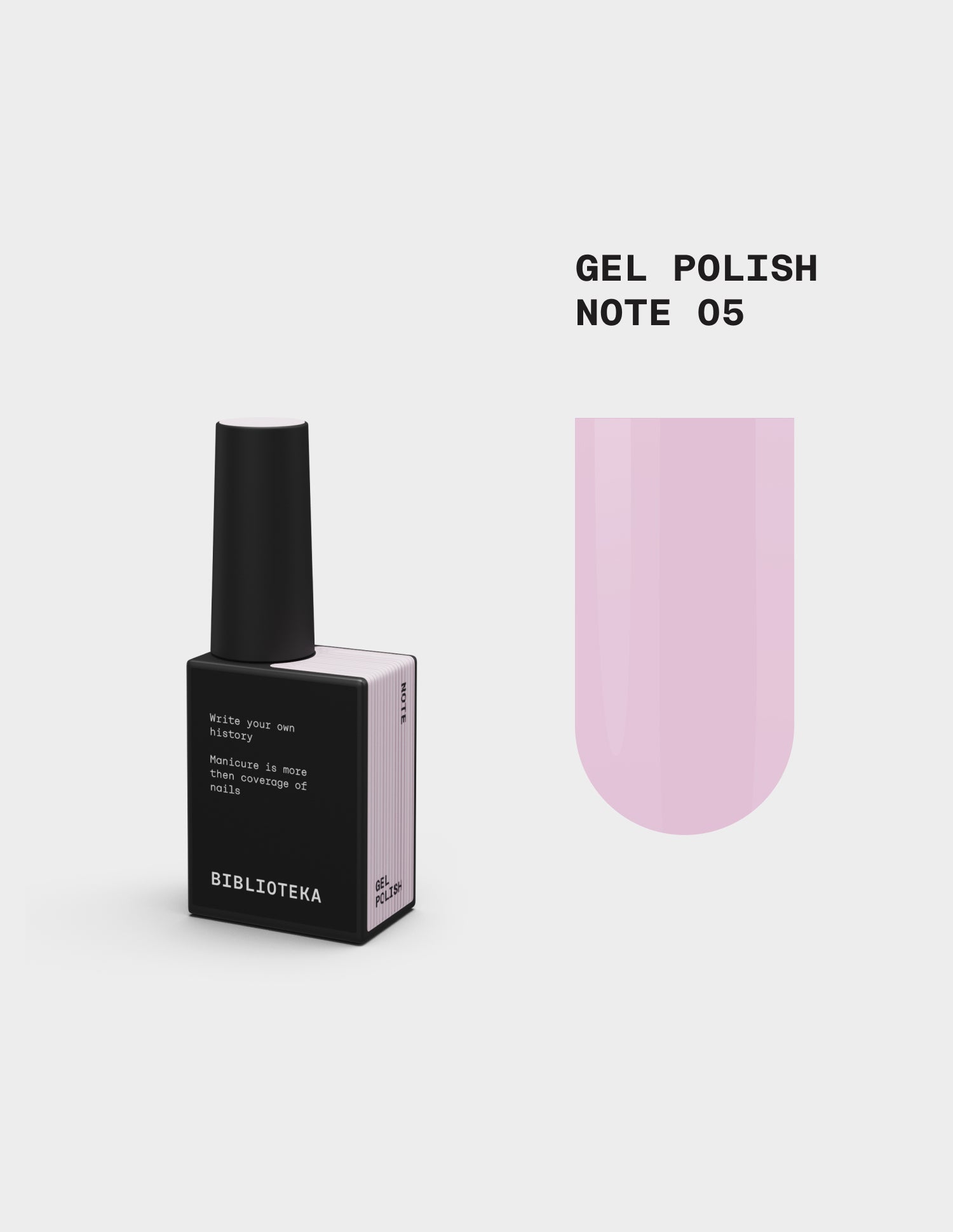 BIBLIOTEKA Gel Polish #05 Note – Pink, 10 ml