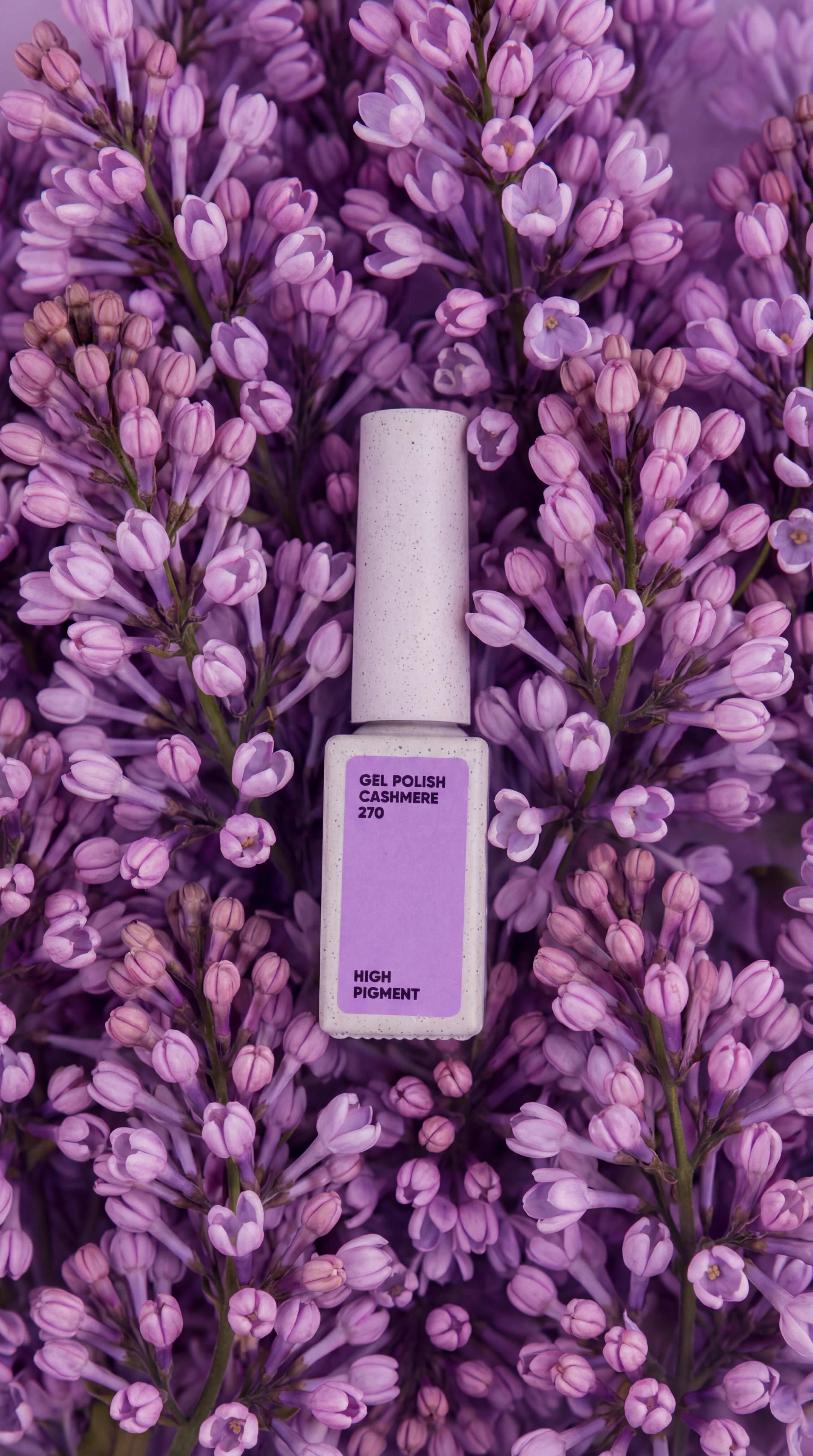 NAILSOFTHEDAY Gel Polish Cashmere 270 - pastel purple gel nail polish, opaque in one coat.