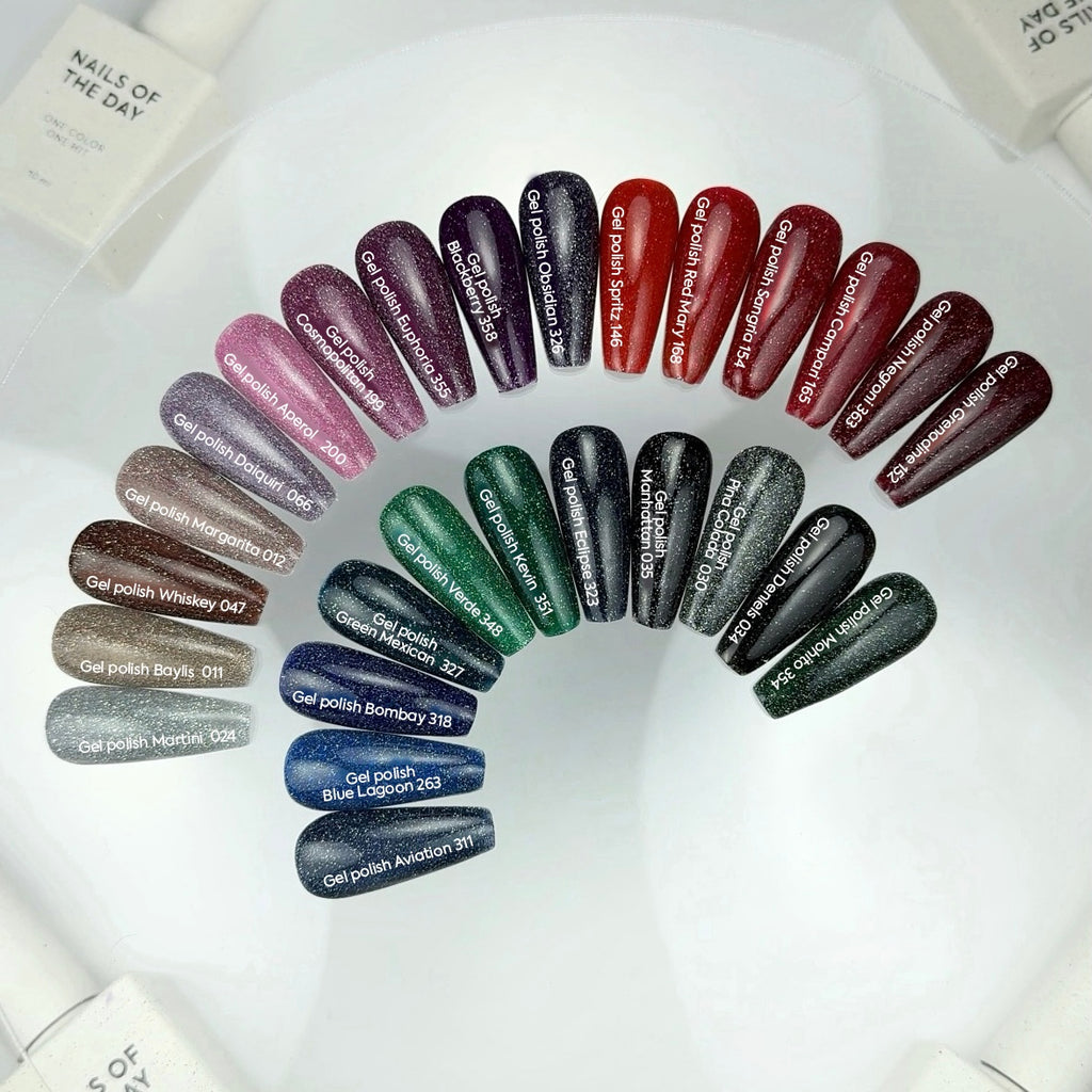 NAILSOFTHEDAY Gel Polish Margarita – vernis à ongles gel rose-nude réfléchissant la lumière.