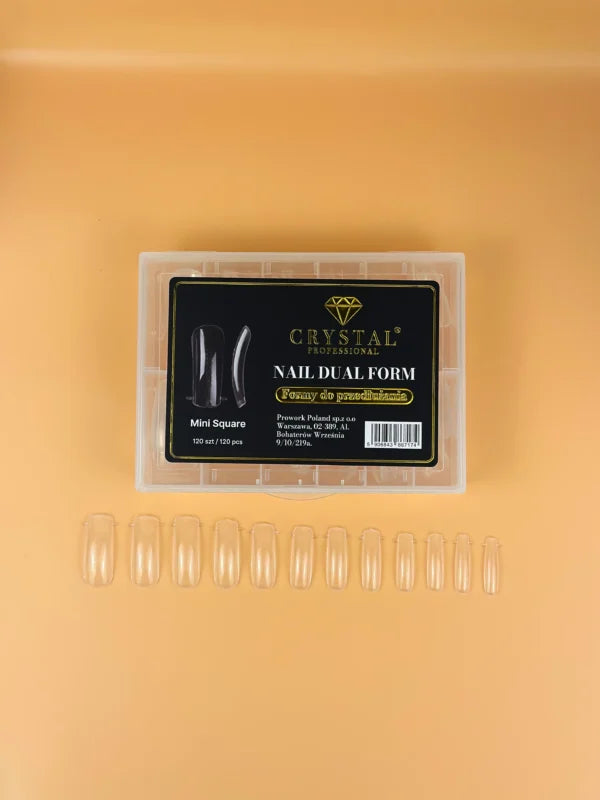 Upper Nail Forms Crystal Professional Nail Dual Form - Mini Square