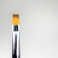 NAILSOFTHENIGHT Nail Art Brush Square – Nail art brush with a flat shape and comfortable, transparent handle with a shimmering effect.