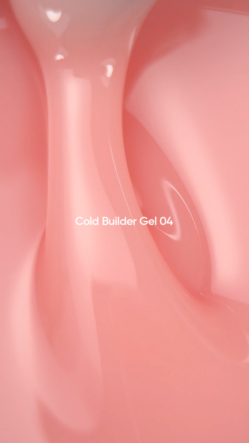 NAILSOFTHEDAY Cold Builder Gel 04 – gel de construction pêche pour l'extension des ongles.