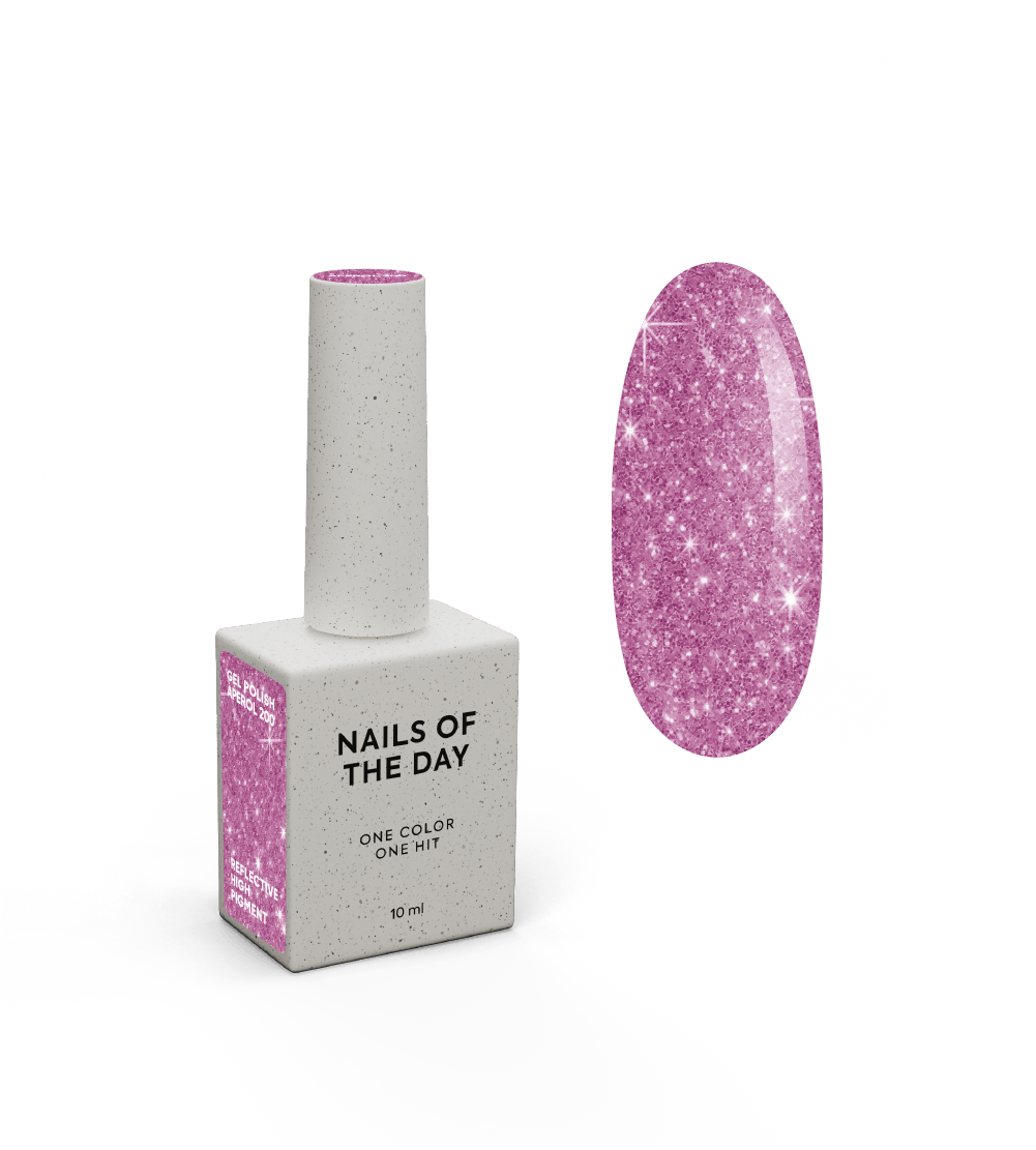 NAILSOFTHEDAY Gel Polish Aperol – pink, light-reflecting gel nail polish.