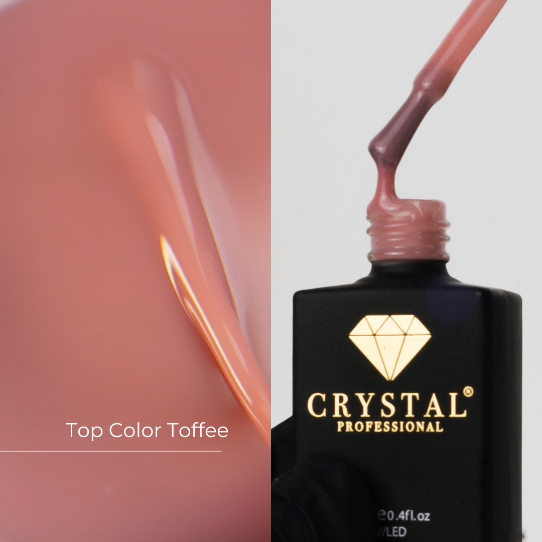 Top Toffee Crystal Professional — kaschierender Hybrid-Top UV/LED HEMA- & TPO-frei