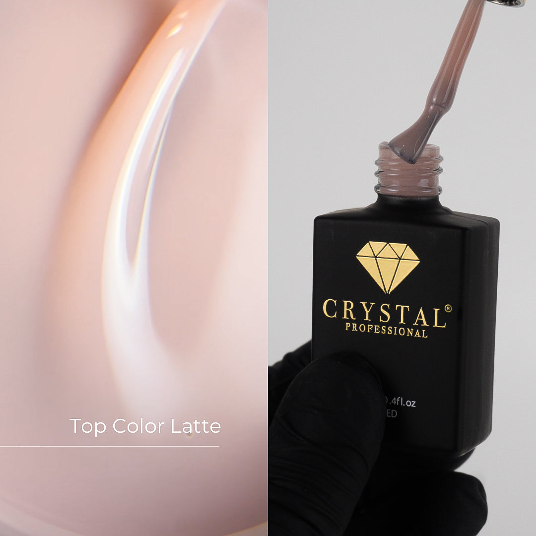 Top Latte Crystal Professional — kaschierender Hybrid-Top UV/LED HEMA- & TPO-frei