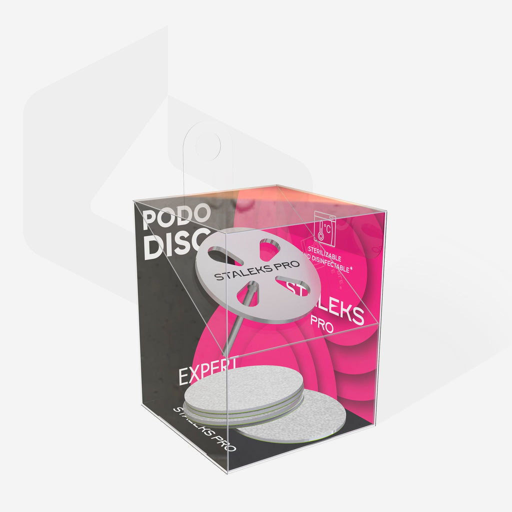 Extended Pedicure Disc PODODISC EXPERT L (25 Mm) + Set of Disposable Files 180 (5 Pieces)