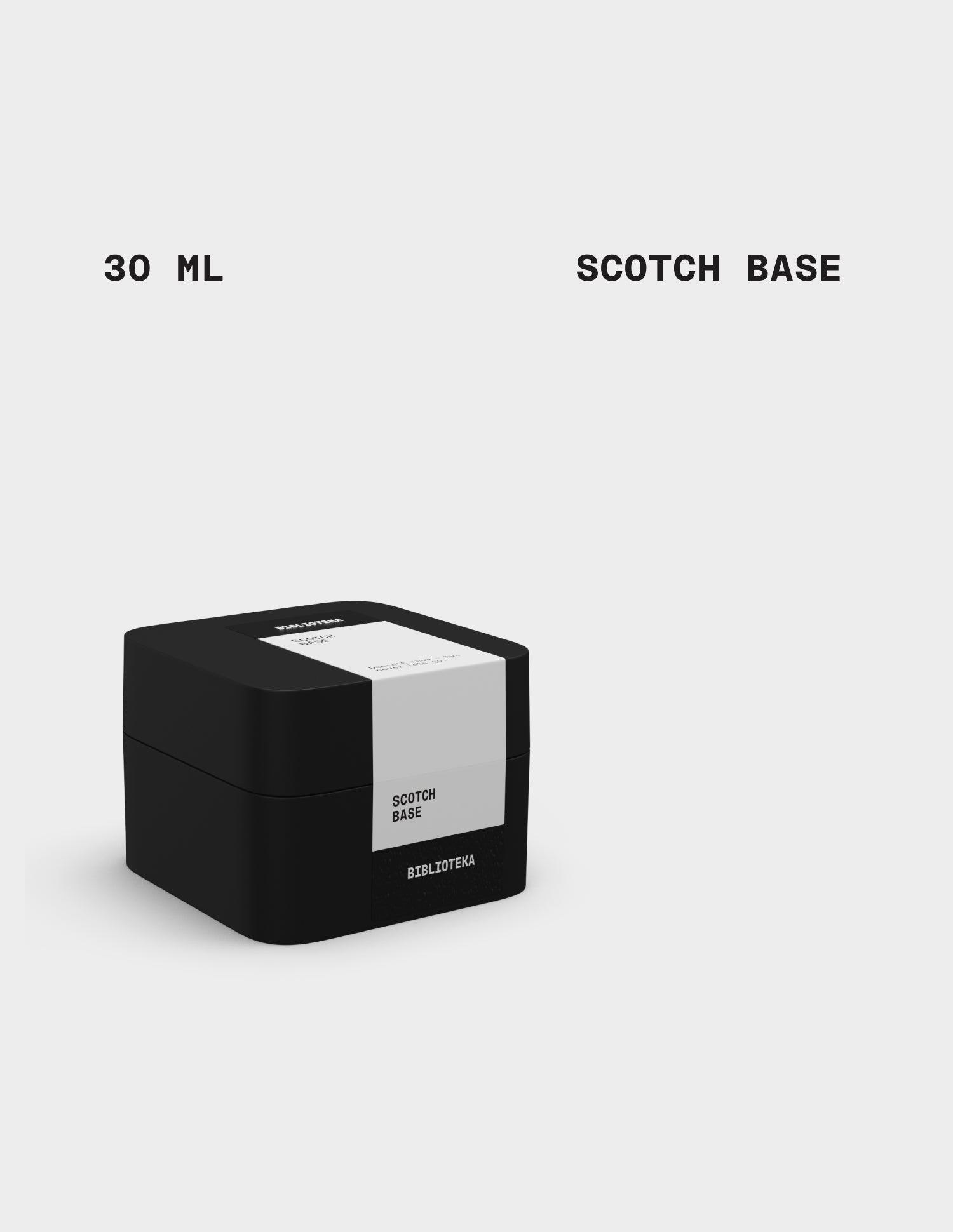 BIBLIOTEKA Scotch Base, 30 ml